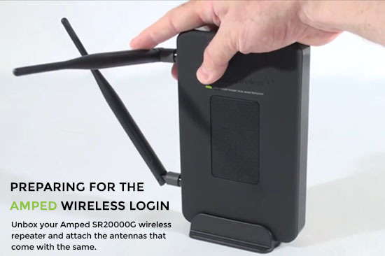 PREPARING FOR THE AMPED WIRELESS LOGIN